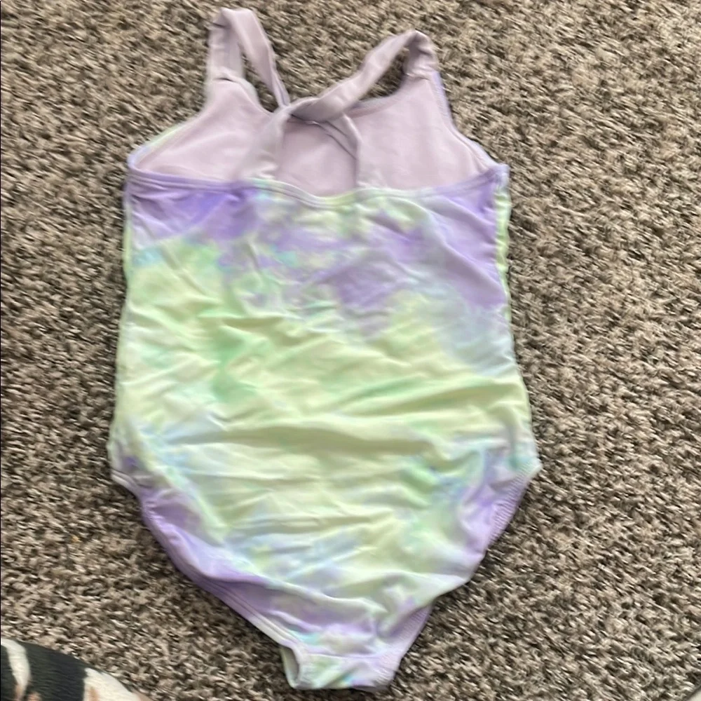 Wonder Nation Kids Swim One Piece - Purple and Green Unicorn Design